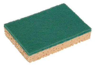 Lot de 10 Tampons vert sur éponge 13 x 9 x 2.2   NET