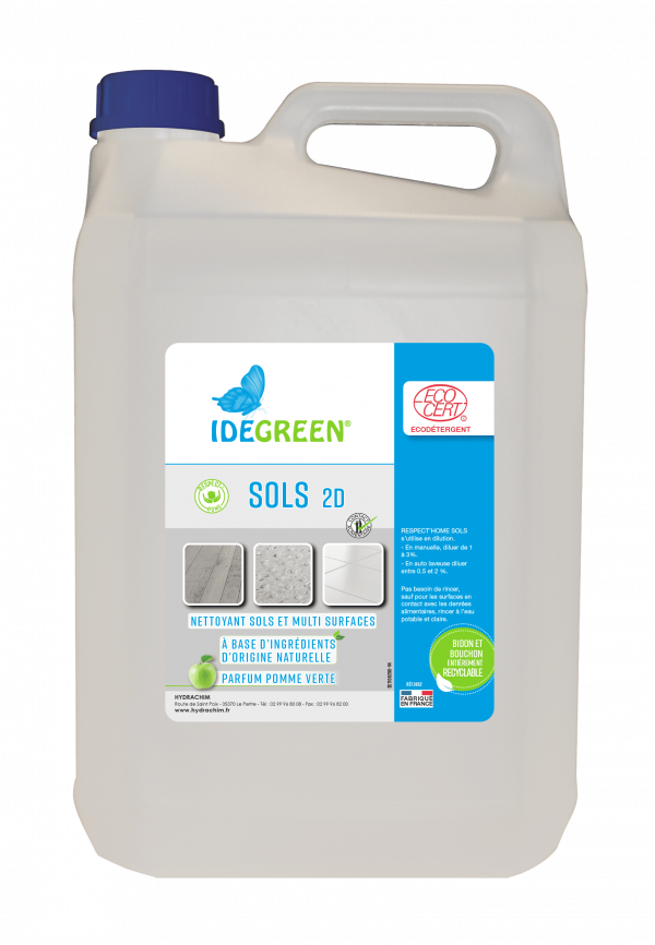 [020010] Détergent sols et surfaces Respect'home ECOCERT 5L - IDEGREEN