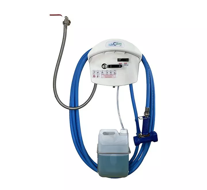 [940304] Centrale ELITCLEAN - 1 produit - Support bidon 5L - Pistolet Laiton 
Tuyau 20M