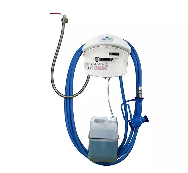 [940312] Centrale ELITCLEAN - 1 produit - Support bidon 5L - Pistolet Plastique 
Tuyau 15M