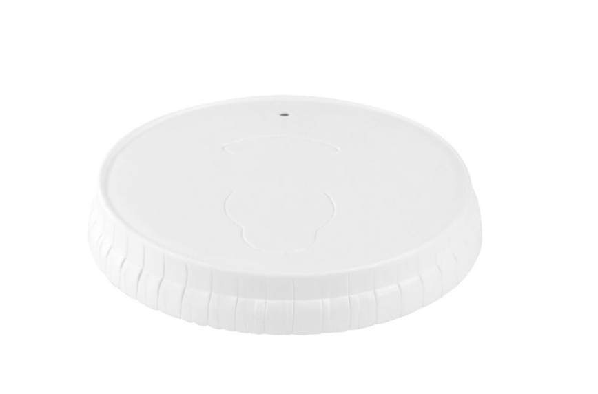[301474] Couvercle carton BLANC pour Gobelets 18cl/6oz - Colis de 1000