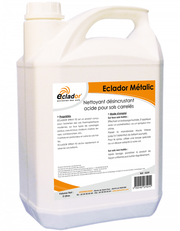 Eclador Metallic Cire autolustrante antidérapante - ECLADOR 5 L