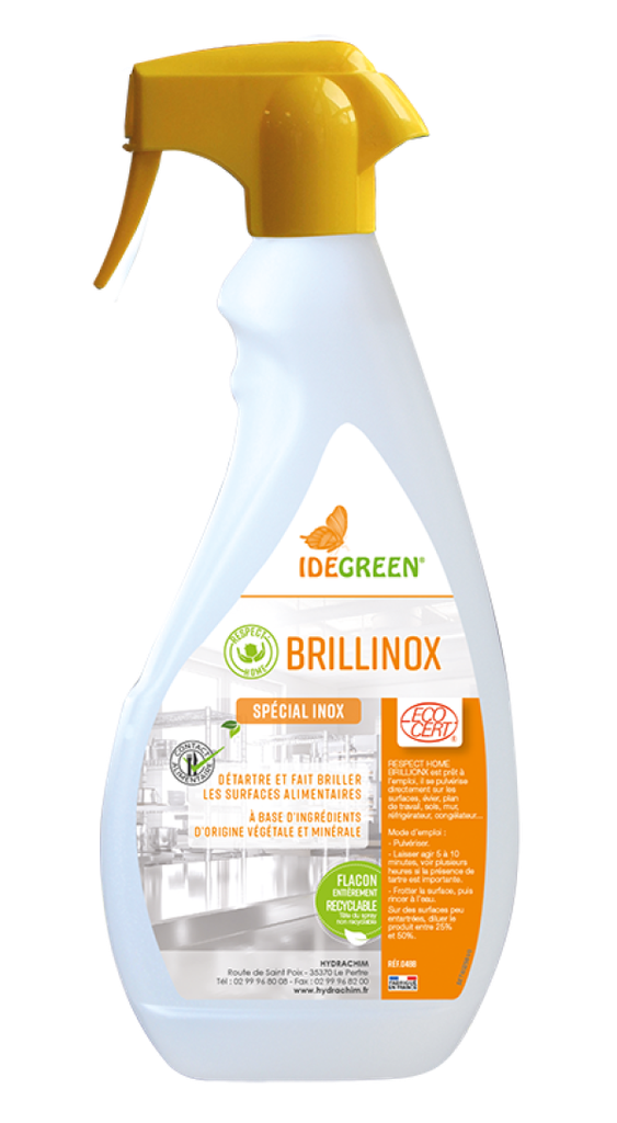 [050010] IDEGREEN - GP - RESPECT'HOME DETARTRANT SPÉCIAL INOX - ECODETERGENT ECOCERT (CA6)