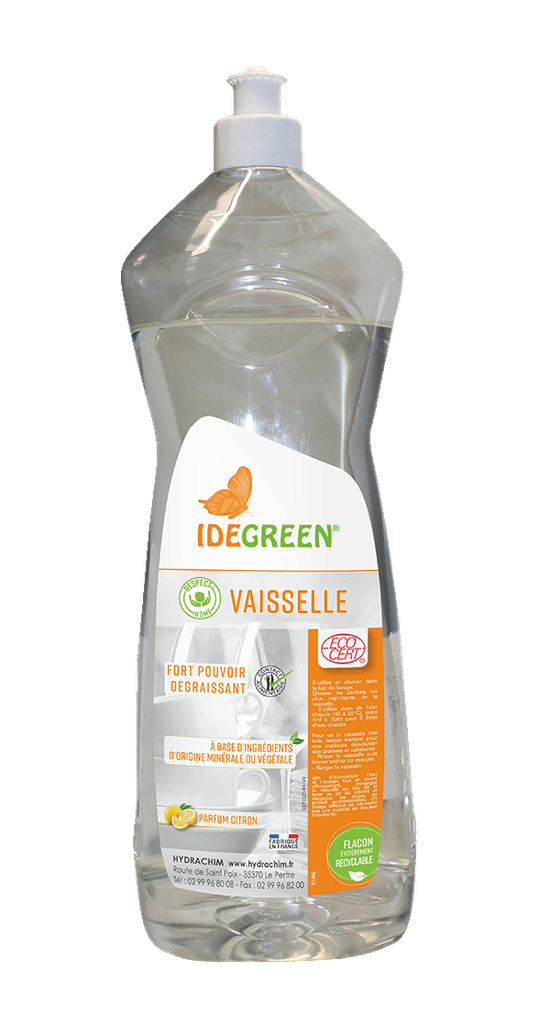 [050013] IDEGREEN - RESPECT'HOME VAISSELLE - ECODETERGENT ECOCERT (CA6)