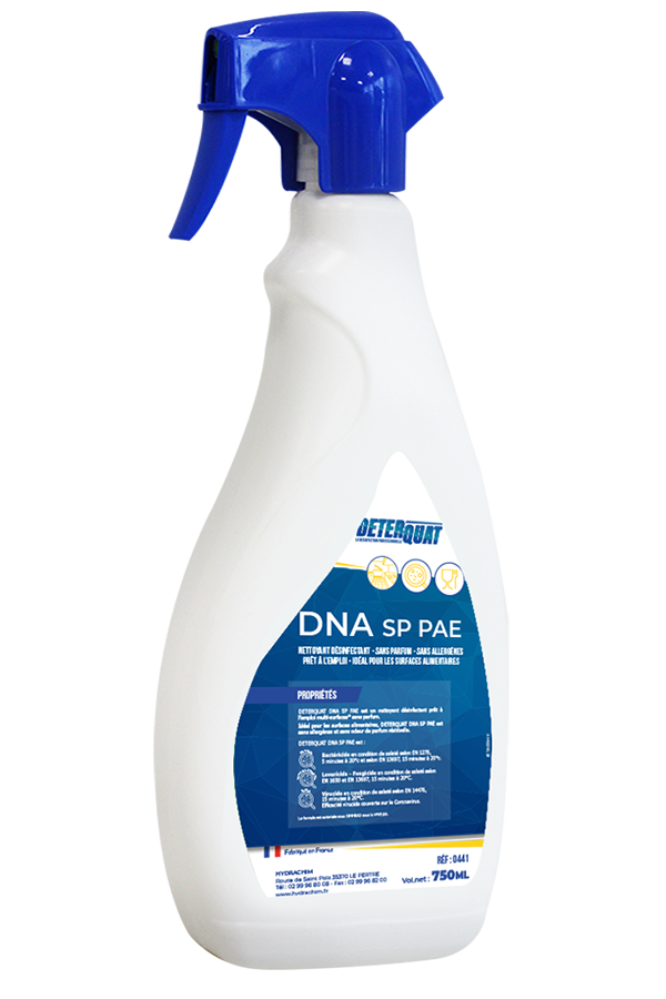 DNA Dégraissant désinfectant alimentaire DETERQUAT PAE - 750ml sans parfum  (6)