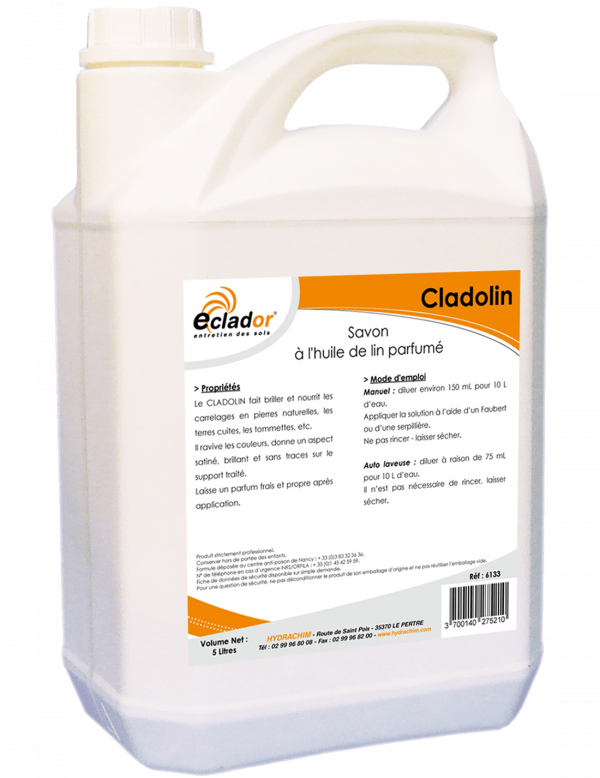 Cladolin savon à l'huile de lin parfumé - ECLADOR 5L