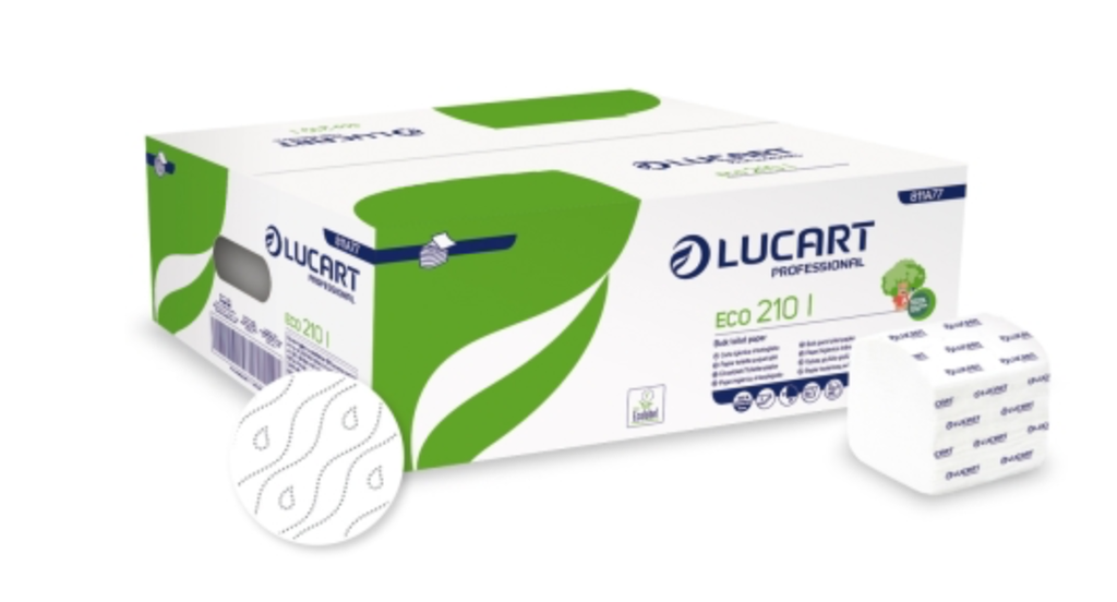 PH plié blanc ECO 210I 8400f 2 plis - LUCART (40 pqts)