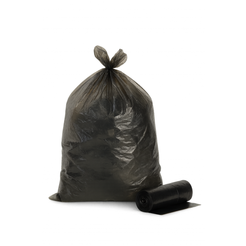 Sacs 50L noir HD 13µ soudure étoile (carton de 500)