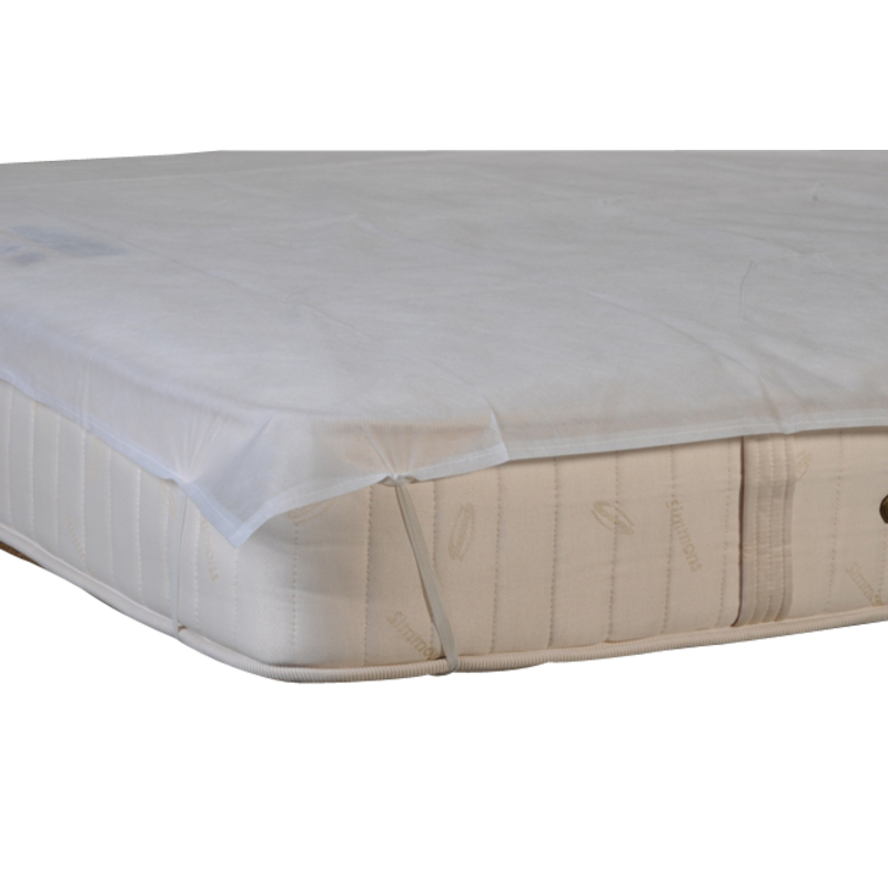 Alèse élastiquée tête-pied 1 personne PLP blanc 90x190 cm