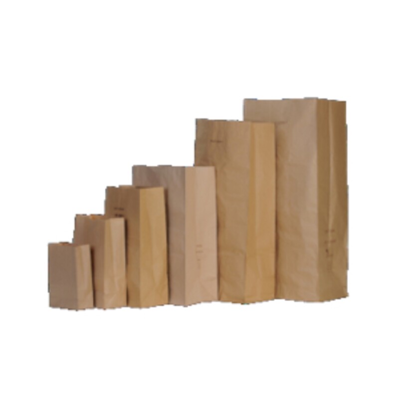[030066] Sacs papier kraft 60L SOS 2 plis sans impression (paquet de 50)