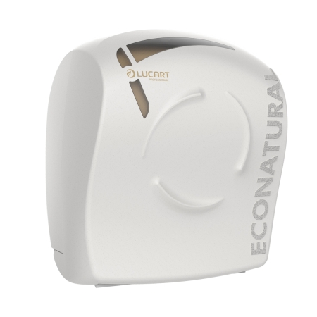 Distributeur autocut essuie-mains EcoNatural Flow blanc (captif) - LUCART